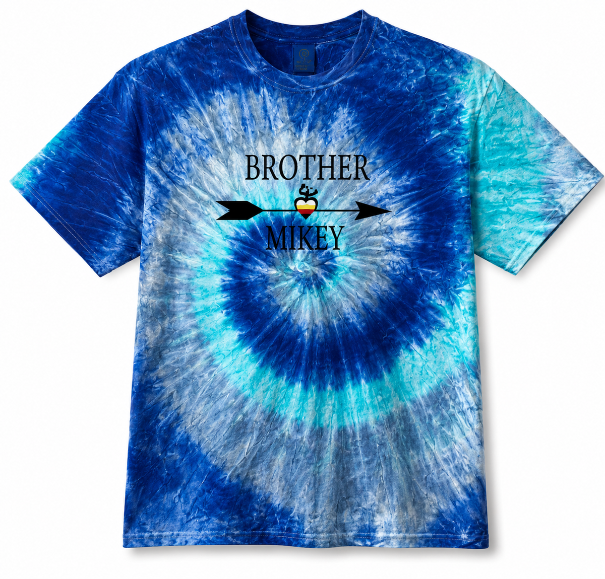 Tie Dye “Brother Mikey” Tee (Blue)
